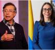 El presidente Gustavo Petro y la embajadora de Colombia ante Países Bajos, Carolina Olarte-Bácares. FOTOS: Colprensa