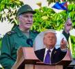 El presidente de Cuba, Miguel Díaz-Canel, y su homólogo estadounidense, Donald Trump,. FOTOS: GETTY y AFP