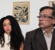 Juliana Guerrero y el presidente Gustavo Petro. Foto: captura de video y Colprensa