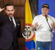 El presidente Abelardo de la Espriella y el alcalde de Sincelejo, Yahir Acuña, protagonizaron un tenso cruce durante un acto oficial en Sucre. FOTO: Colprensa