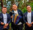 Javier Beltrán, vocalista; Neder ‘El gringo’ Ramos, acordeonista y Jonathan Bolaños, también vocalista de Los Chiches Vallenatos. FOTO: Cortesía