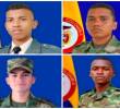 Los militares muertos fueron el teniente José Rafael Martínez y los soldados Juan Carlos Silva, Jean Carlos Yaguara y Jhan Sandoval. <b>FOTO Cortesía </b>