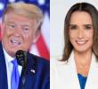 El presidente de Estados Unidos, Donald Trump, y la embajadora de Colombia ante ese país, María Consuelo Araújo. Foto: AFP/Cortesía.