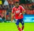 El delantero nariñense Ménder García, de 26 años, es uno de los futbolistas importantes en el planteamiento de Alejandro Restrepo. FOTO: CAMILO SUÁREZ