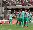 Dayron Asprilla y el festejo del gol que abrió el marcador en Pasto. FOTO COLPRENSA