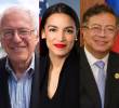 Gustavo Petro se reunió con Bernie Sanders y Alexandria Ocasio-Cortez en la residencia del embajador Daniel García-Peña. FOTO: Bernie Sanders/Congreso de EE. UU/Colprensa/Presidencia