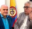 Catalán Xavier Vendrell y el director de la UNP, Augusto Rodríguez. Foto: captura de video