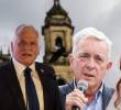 De izquierda a derecha: Miguel Uribe Londoño, el expresidente Álvaro Uribe y la candidata presidencial del Centro Democrático, Paloma Valencia. Foto: Colprensa.