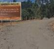 La comunidad pudo organizar y dejar transitable la zona afectada por una falla geológica. FOTO: Cortesía.