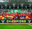 La selección España levantando el título en Lodz, Polonia. FOTO: <b>X Sefutbolfem</b>
