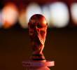 Este es el trofeo de la Copa Mundo, ganado por última vez por Argentina en Catar-2022. FOTO COLPRENSA