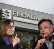 El presidente Gustavo Petro y la fiscal Luz Adriana Camargo tuvieron un cruce de señalamientos en medio del escándalo por los archivos de Calarcá. La propia fiscal dio cuentas del caso ante la Corte Suprema. FOTOS: COLPRENSA