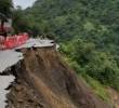Uno de los tramos más complejos se da en el sector de La Sinifaná en el suroeste. FOTO: Cortesía Denuncias Antioquia.