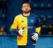 Álvaro Montero en el calentamiento antes del Boca vs. Sao Paulo. FOTO: <b>X BocaJrs</b>