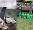 Las autoridades adelantan operativos de búsqueda en zona rural de Remedios tras el secuestro de cuatro personas y la quema de dos viviendas atribuida a las disidencias de las Farc. FOTO: Redes sociales.