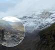 En el Nevado del Ruiz la nieve sorprendió, sobre todo porque el parque natural sufrió semanas atrás el drama de los incendios forestales. Fotos: @Lacerteza_ y Parque Nacional Natural Los Nevados
