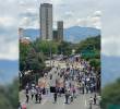 Marchas por el Día del Trabajo en Medellín. Foto: Manuel Saldarriaga, EL COLOMBIANO