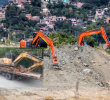 Alcaldía de Medellín envía maquinaria amarilla a La Escombrera. FOTOS: EL COLOMBIANO y cortesía