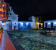 Así quedó el Pueblito Paisa con su nueva iluminación LED. FOTO: Cortesía Alcaldía de Medellín