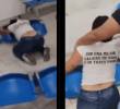 Las imágenes de la mujer tendida en el piso se hicieron virales en redes sociales. Foto: captura de video.