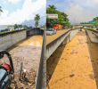 Inundación del deprimido del Metroplús en Industriales. FOTO: ESNEYDER GUTIERREZ