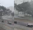 La mayor concentración de afectaciones por el vendaval se registró en el sector de Ciudad Guabinas, en Yumbo. Foto: captura de video redes sociales