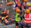 Equipos de emergencia continúan las labores de búsqueda y rescate tras las inundaciones y deslizamientos que afectaron varias zonas de Nepal. FOTO: Captura de pantalla.