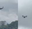 Dos aviones estadounidenses estuvieron haciendo varias maniobras en Caracas. Foto: captura video redes sociales