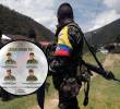 Cuatros militares completaron más de un mes en cautiverio por las disidencias de alias Iván Mordisco. Fotos: AFP y Ejército Nacional