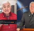 Internautas sugirieron un reto de aura entre Jorge Barón y el padre Diego Jaramillo, algo que sirvió de motivación para el presentador y tuvo una respuesta del religioso. Fotos: captura de videos redes sociales