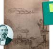 Esta es una caricatura de Oreste Sindici enseñando el Himno Nacional, dibujada por un estudiante anónimo de las escuelas públicas de Bogotá en 1898. FOTO cortesía revista El Gráfico (1934), de la colección personal (hoy desaparecida) de Emilia Sindici