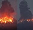 El volcán Anak Krakatoa registró una erupción en Indonesia, con emisión de lava y columnas de ceniza que afectaron las operaciones aéreas en varios aeropuertos del país. Foto: X @gazareportes_ve