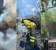 Incendio en vía Las Palmas fue provocado, confirmó el alcalde de Medellín, Federico Gutiérrez. Fotos: X @FicoGutierrez - @DAGRDMedellin