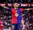 El futbolista brasileño Raphinha suma 12 celebraciones esta temporada en la Champions. FOTO: X BARCELONA