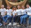 Los estudiantes Juan Camilo Valencia, Joseph Esteban Cabarique Mojica, Vanessa Rincón López, Carolina Roldán Restrepo y María Camila Zapata Franco; junto al profesor Yasser Lenis Sanin. FOTO: Cortesía
