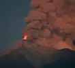 Volcán de Fuego en erupción. <b>Foto: </b>AFP.