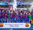 Las catalanas firman así su segunda final consecutiva ganada a las francesas, recortando distancias en el palmarés histórico del torneo. FOTO: Tomada de redes sociales @FCBfemeni