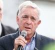 El expresidente Álvaro Uribe en medio de un discurso. FOTO: COLPRENSA