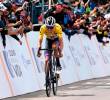 El ciclista colombiano Rodrigo Contreras es el vigente campeón del Tour Colombia. Se quedó con el primer escaño del podio en la edición del 2024. Foto: AFP