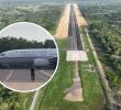 Aunque el acto de inauguración nunca se realizó y Petro no descendió del avión, las cuentas oficiales del Gobierno presentaron el aterrizaje como la entrega del aeropuerto de Tolú. Foto: Presidencia y redes sociales @NoticiasRCN