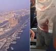 Piloto apuñaló a su compañero en pleno vuelo y tuvieron que aterrizar de emergencia en Arabia Saudí. FOTOS: Capturas de video