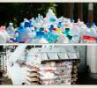 Infrapol transformó más de 3.000 botellas plásticas recolectadas con la comunidad en materiales para construir una Unidad Familiar Agropecuaria. FOTOS INFRAPOL