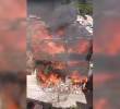 Incendio en Manrique, Medellín. Foto: captura de video
