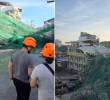 Edificio en construcción de 9 pisos colapsó en Filipinas y dejó tres muertos y varios desaparecidos. FOTOS: Tomada de X @adnnoticiasmx - captura de video