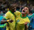 El futbolista brasileño Vinícius Júnior llegó a 6 goles con su selección nacional en los 41 partidos disputados. FOTO: AFP