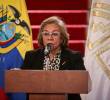 La canciller Rosa Villavicencio en una rueda de prensa. FOTO: COLPRENSA