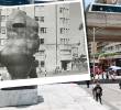 Una imagen que compara la instalación del Torso desnudo de Mujer en 1986 con el presente del sector de Parque Berrío donde está instalada. FOTO: Manuel Saldarriaga e imagen de Archivo.