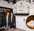Biblioteca temporal en Nueva York donde se exhiben archivos del caso Epstein. Foto: redes sociales