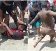 La indignación colectiva estalló en Santa Marta tras el señalamiento público contra el hombre por supuestos actos contra la integridad de menores. FOTO: Captura tomada de video de redes sociales @ColombiaOscura.