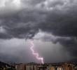 Imagen de referencia de una tormenta eléctrica sobre la ciudad de Medellín. Foto: Edwin Bustamante Restrepo